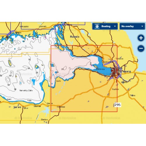 5G295S Navionics+ Small Gold Река Нева, Невская губа